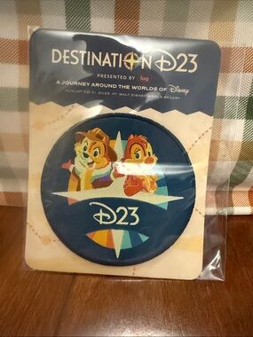 Disney D23 Destination Patch Navy Blue with Chip n Dale